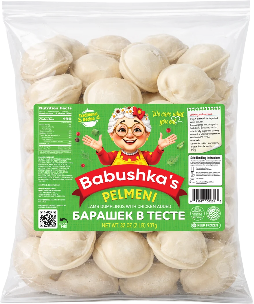 Babushka's Lamb Regular pelmeni, 2 lb (907 g)