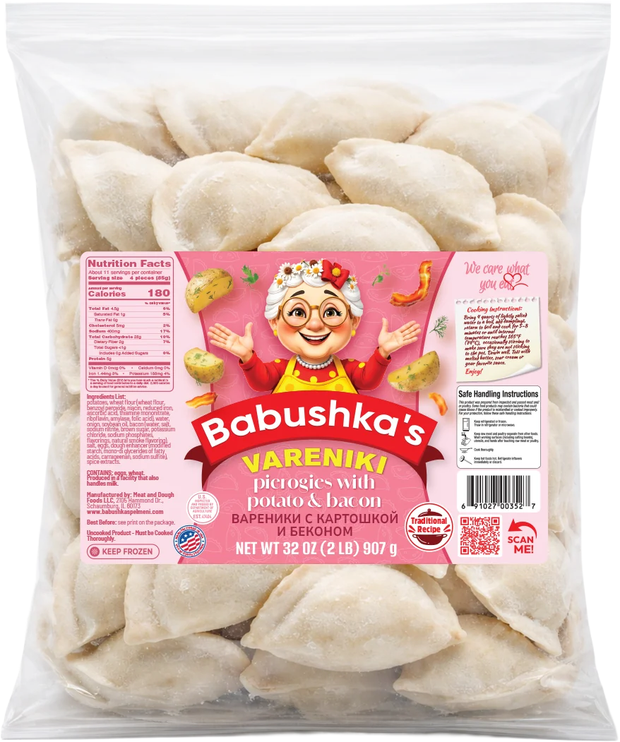 Babushka's Potato and bacon Vareniki, 2 lb (907 g)